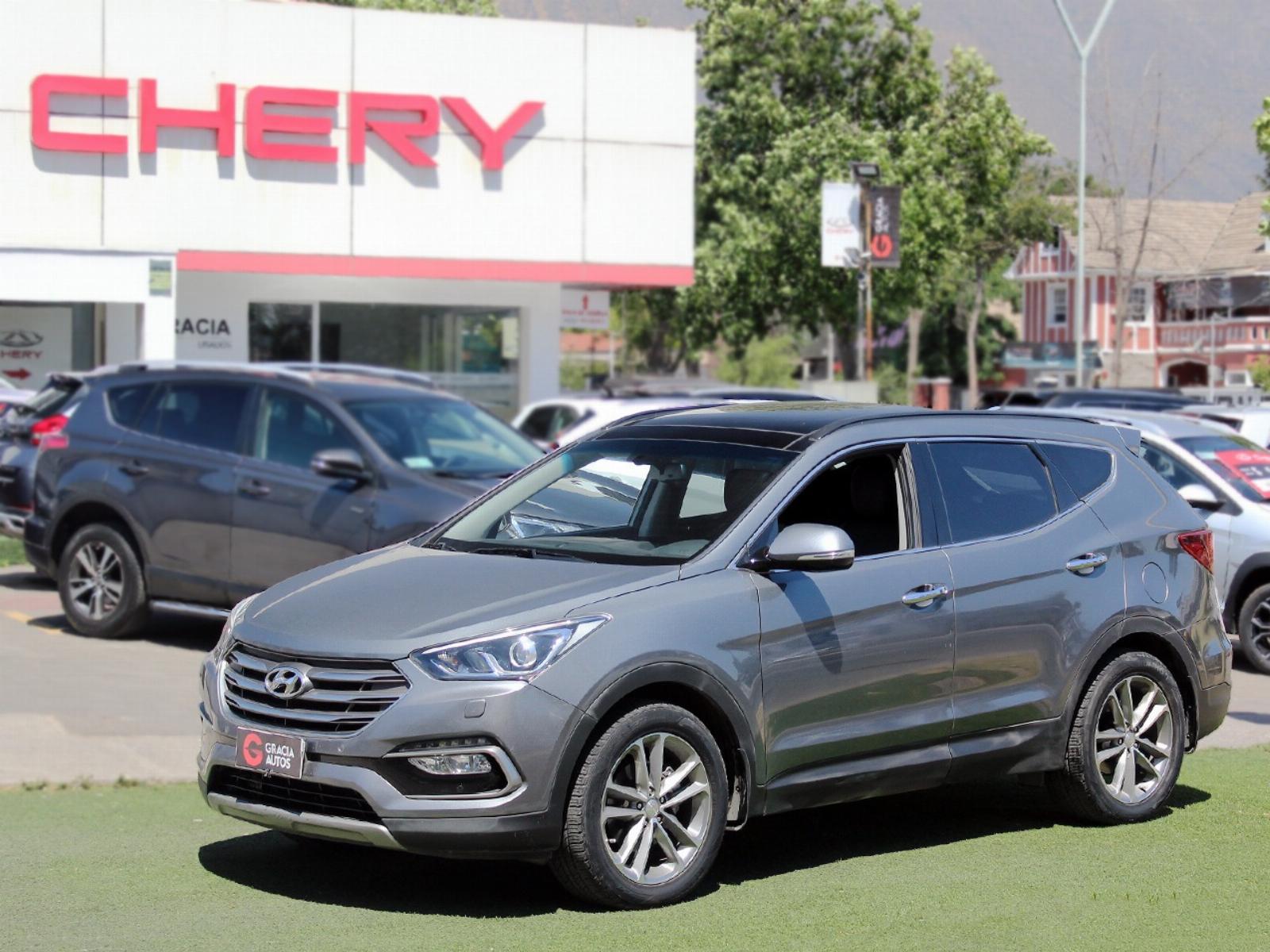 HYUNDAI SANTA FE GLS 4WD 2.4 AUT TECHO CUERO 2017  - GRACIA AUTOS