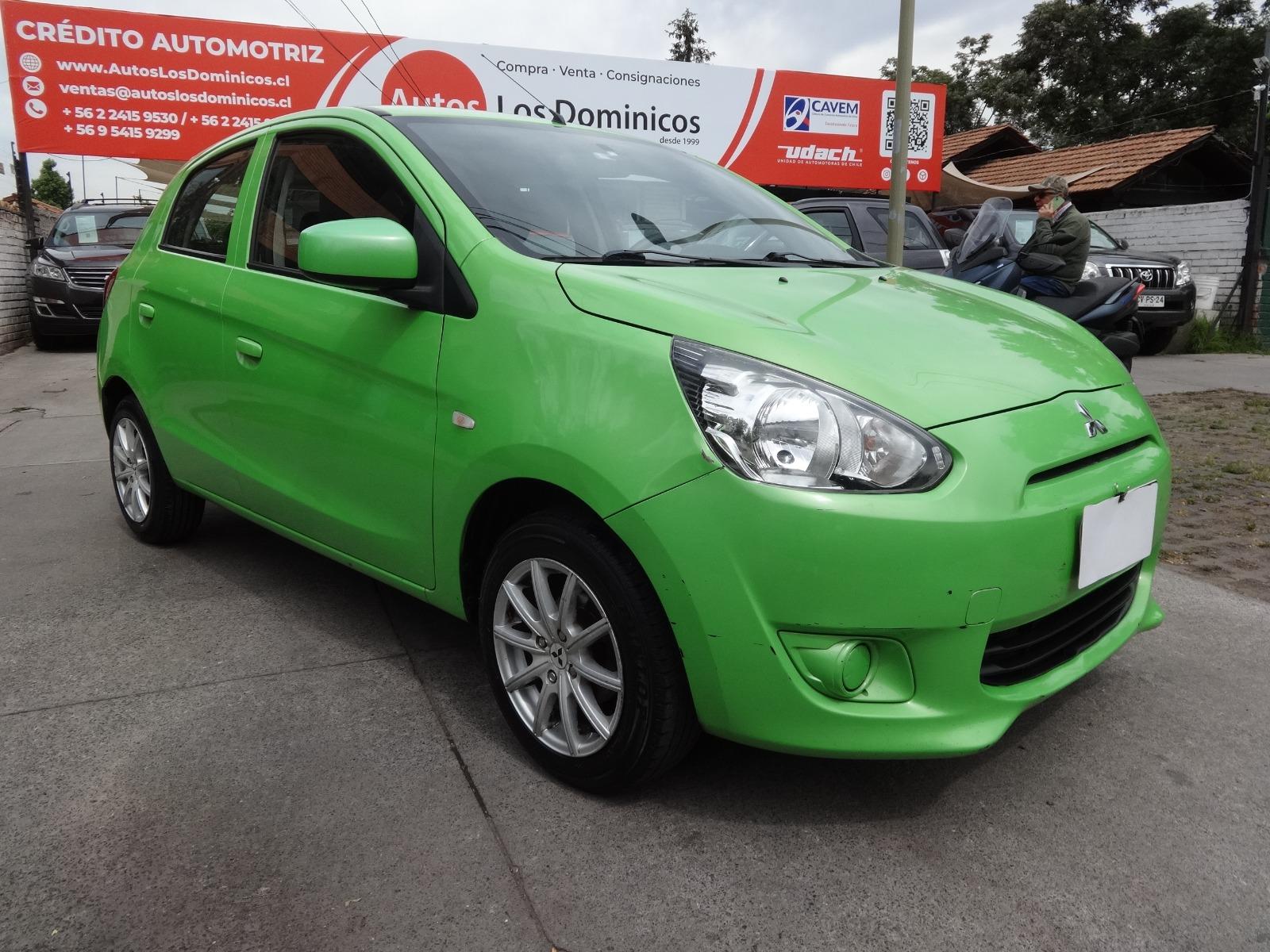 MITSUBISHI MIRAGE GLX 1.2 MEC UNICO DUEÑO FULL AIRE AIRBAG  2015 SOLO 80.000 KM  - AUTOS LOS DOMINICOS